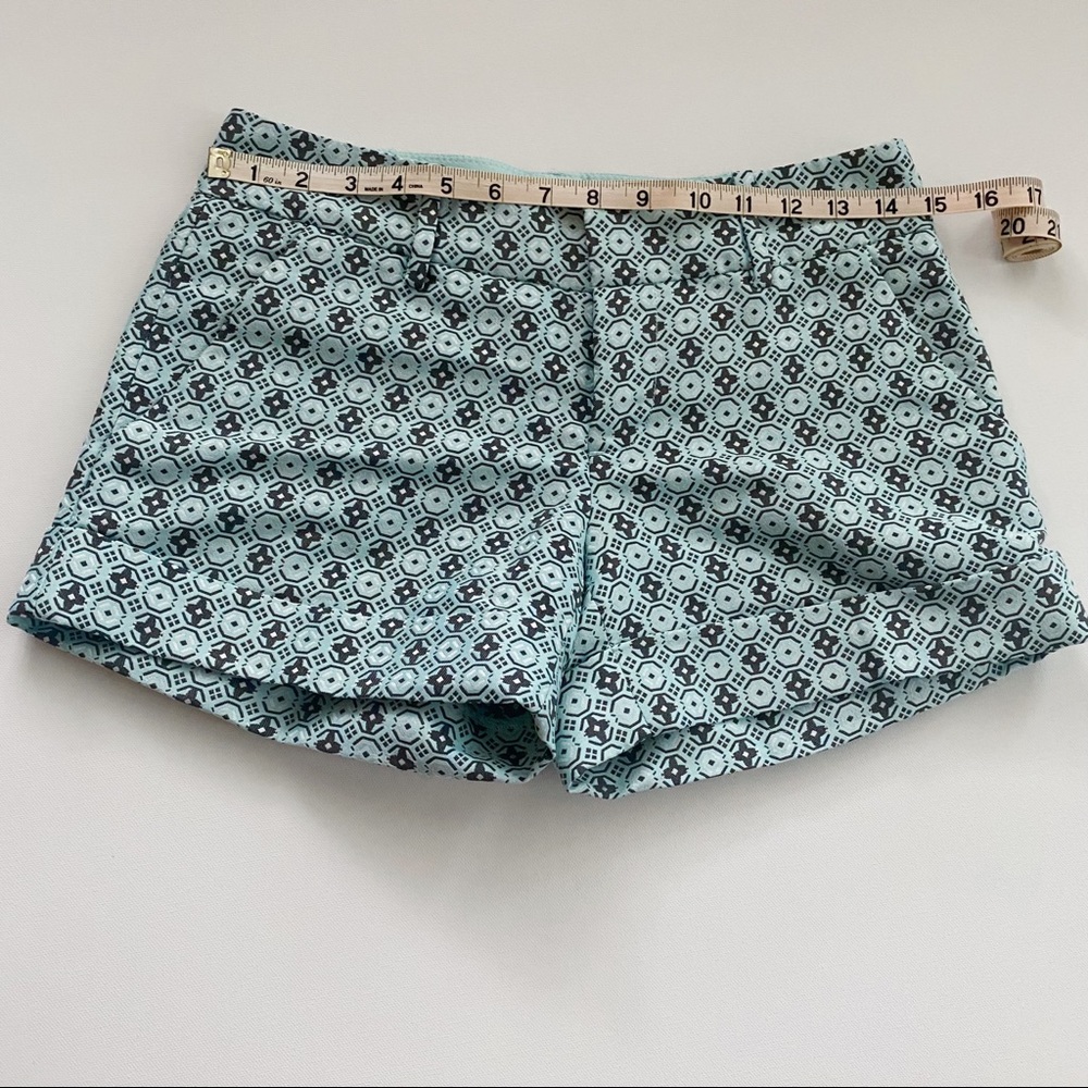 Club Monaco Blue Embroidered Print Shorts - Picture 6 of 8